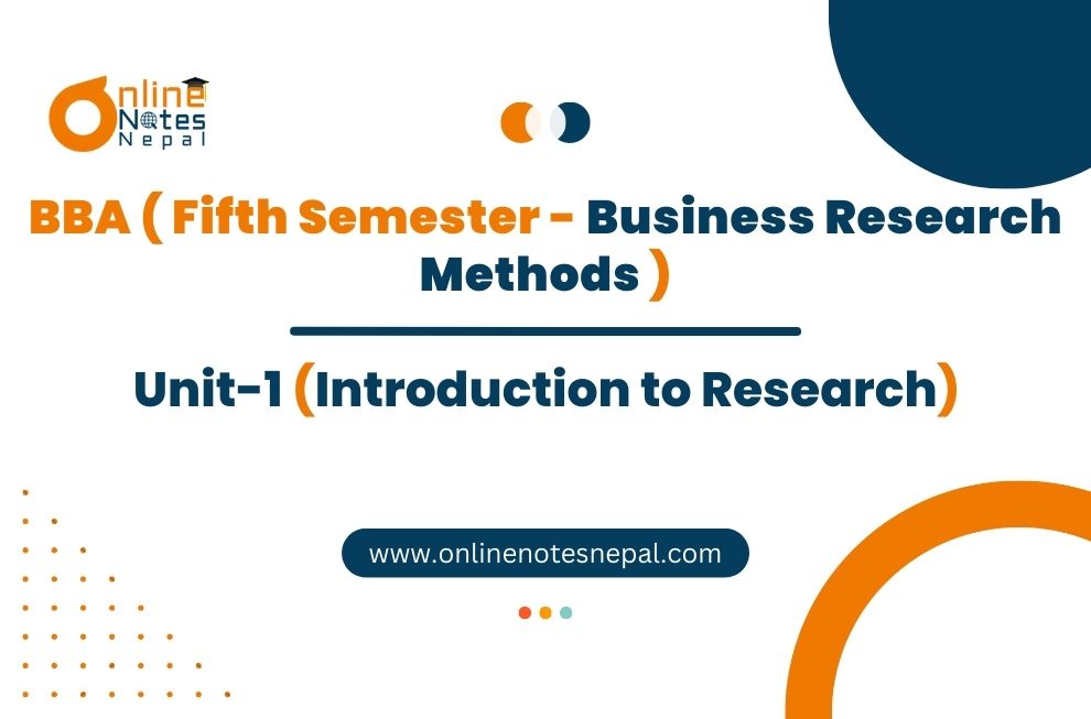 Unit 1: Introduction to Research